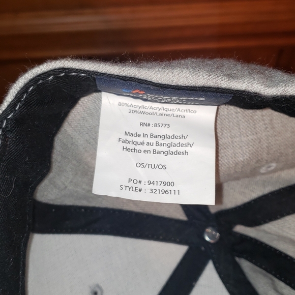 New Without Tag O'Neill Gray Black Adjustable Hat - Picture 2 of 5